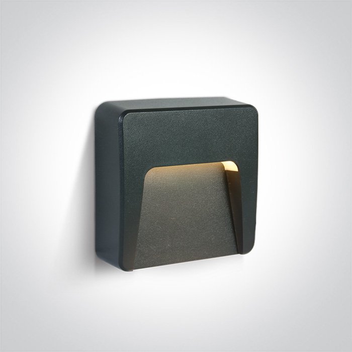 67417/AN/V ANTHRACITE WALL LIGHT 1,5W CCTV DARK LIGHT IP65 230V – obrázok 1
