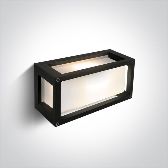 67420/B BLACK E27 12W WALL LIGHT IP54 – obrázok 1