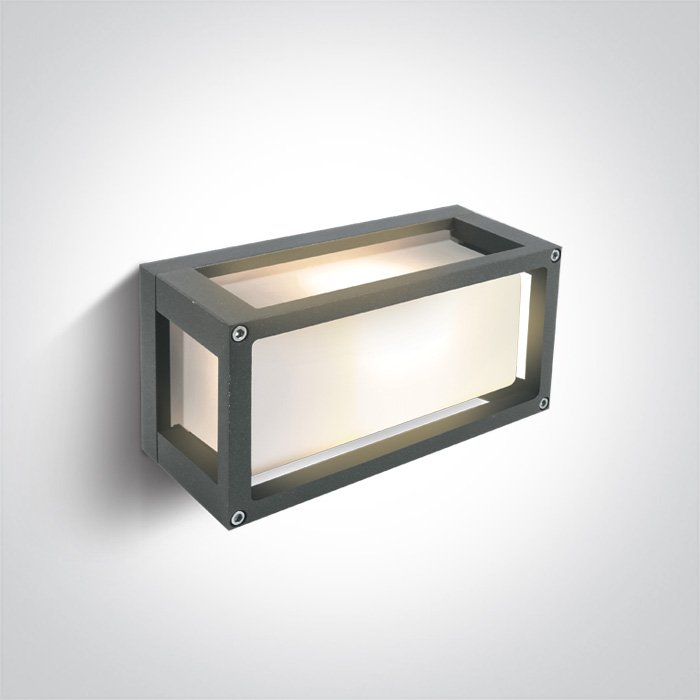 67420/G GREY E27 12W WALL LIGHT IP54 – obrázok 1