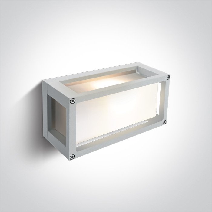 67420/W WHITE E27 12W WALL LIGHT IP54 – obrázok 1
