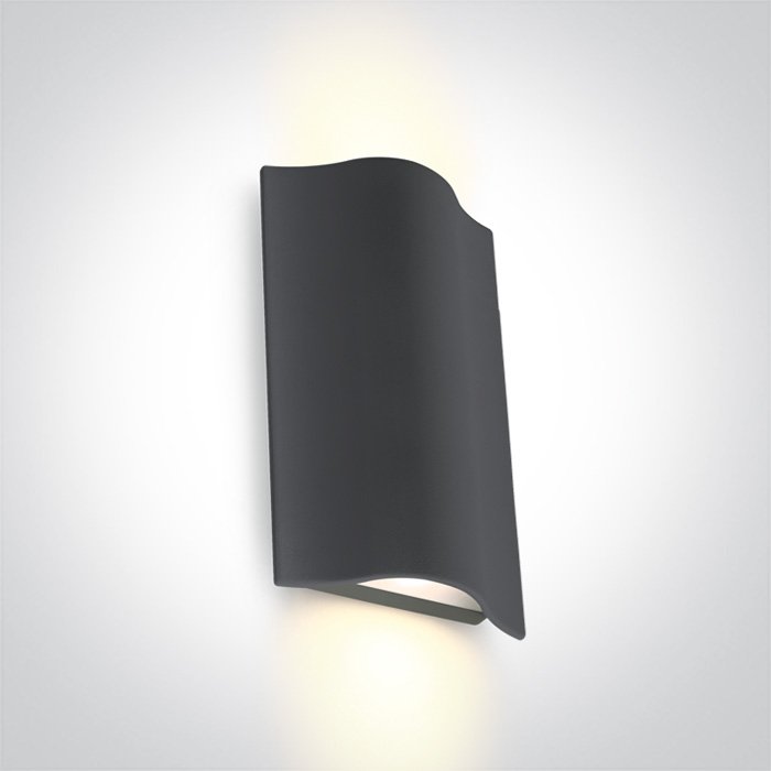 67422A/AN/W ANTHRACITE WALL 2x6W WW IP54 230V – obrázok 1