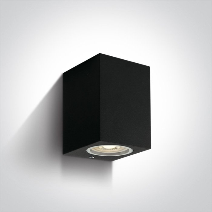 67426/B BLACK WALL LIGHT GU10 10W IP65 – obrázok 1