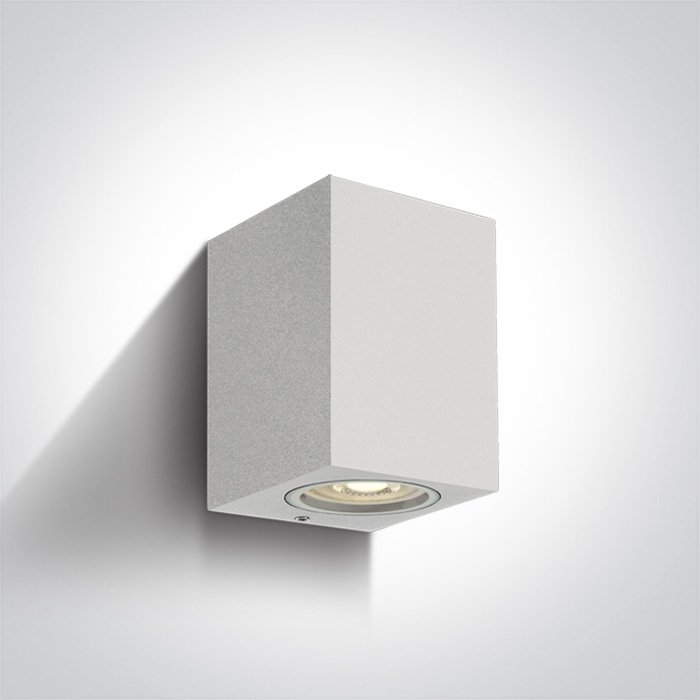 67426/W WHITE WALL LIGHT GU10 10W IP65 – obrázok 1
