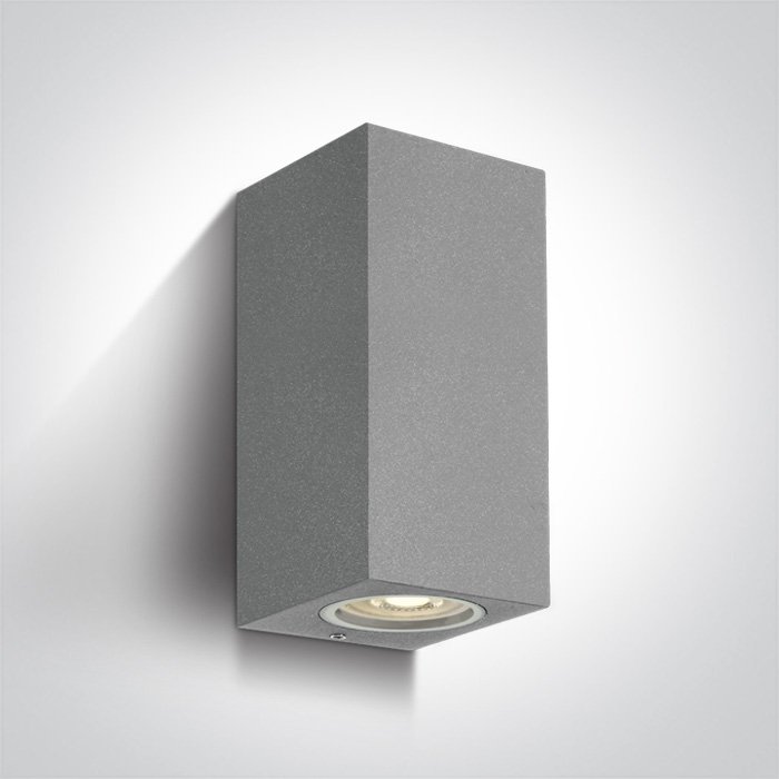 67426A/G GREY WALL LIGHT GU10 2x10W IP65 – obrázok 1