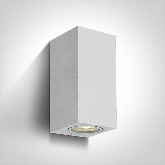 67426A/W WHITE WALL LIGHT GU10 2x10W IP65 – obrázok 1