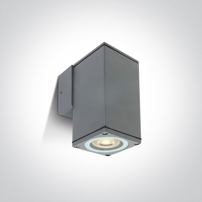 67426B/G GREY WALL GU10 10w IP54 100-240V – obrázok 1