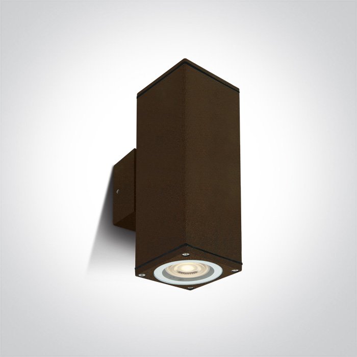 67426C/BR RUST BROWN WALL 2xGU10 10W IP54 100-240V – obrázok 1