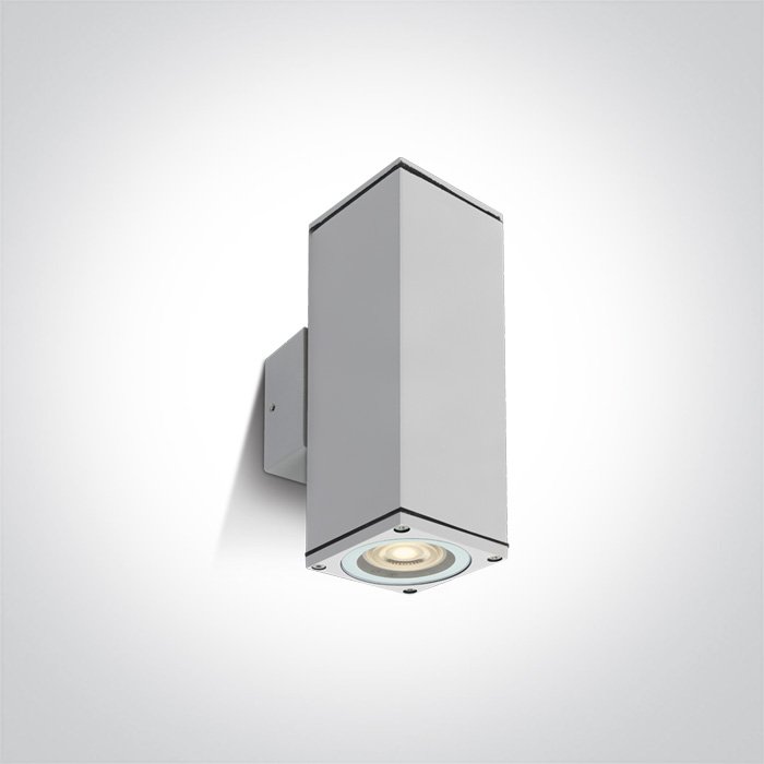 67426C/W WHITE WALL 2xGU10 10W IP54 100-240V – obrázok 1