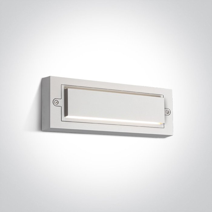 67502B/W/W WHITE WALL LIGHT 6W WW DARK LIGHT IP65 230V – obrázok 1