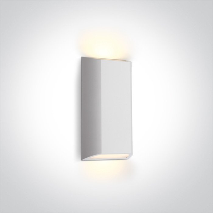 67512/W/V WHITE WALL LIGHT 8W CCTV IP65 230V – obrázok 1