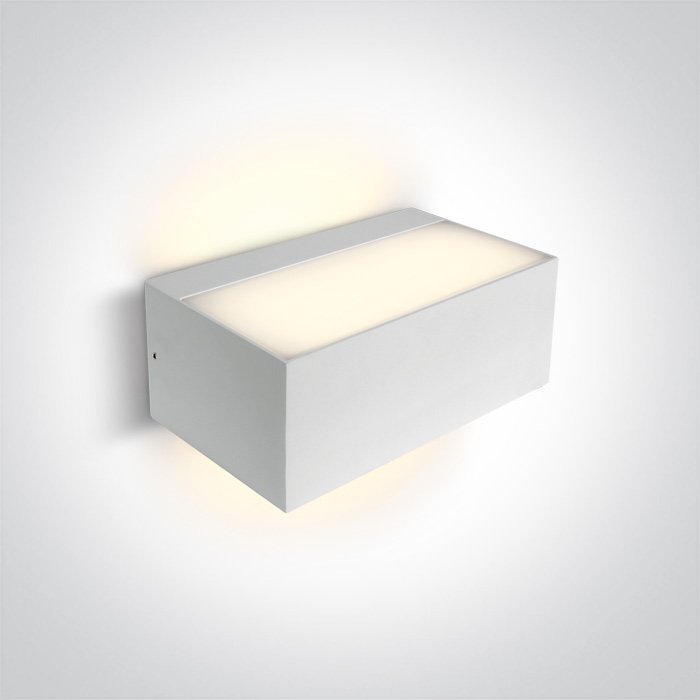 67518/W WHITE E27 WALL LIGHT 12W IP65 100-240V – obrázok 1