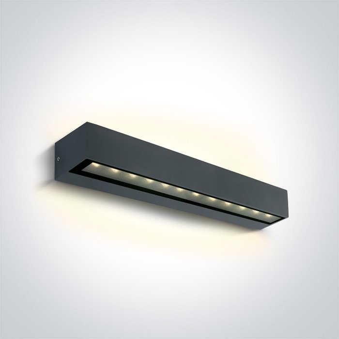 67526B2/AN/W ANTHRACITE WALL 2x10W WW IP65 230V – obrázok 1