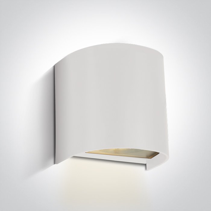 67536A/W WHITE WALL LIGHT GU10 6W IP65 100-240V – obrázok 1