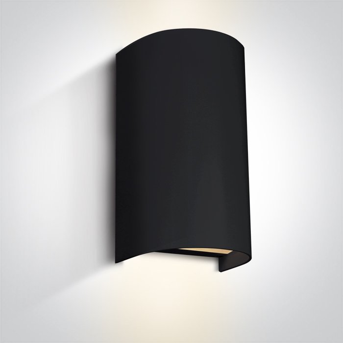 67536B/B BLACK WALL LIGHT GU10 2x6W IP65 100-240V – obrázok 1