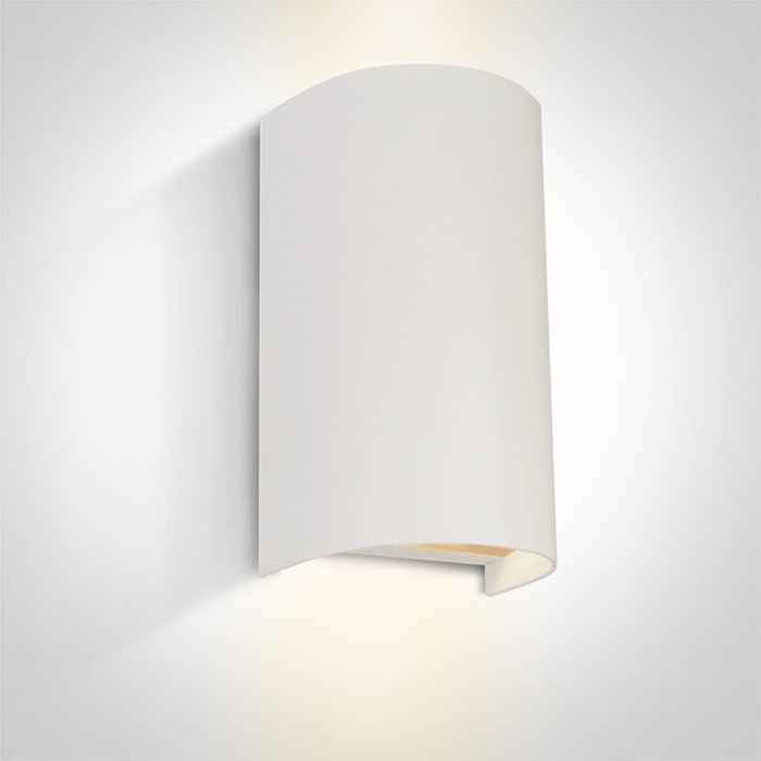 67536B/W WHITE WALL LIGHT GU10 2x6W IP65 100-240V – obrázok 1