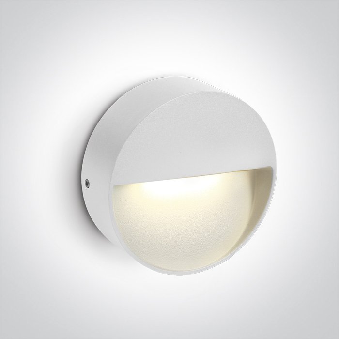 67359/W/V WHITE WALL LIGHT 3W CCTV IP65 DARK LIGHT 230V – obrázok 1