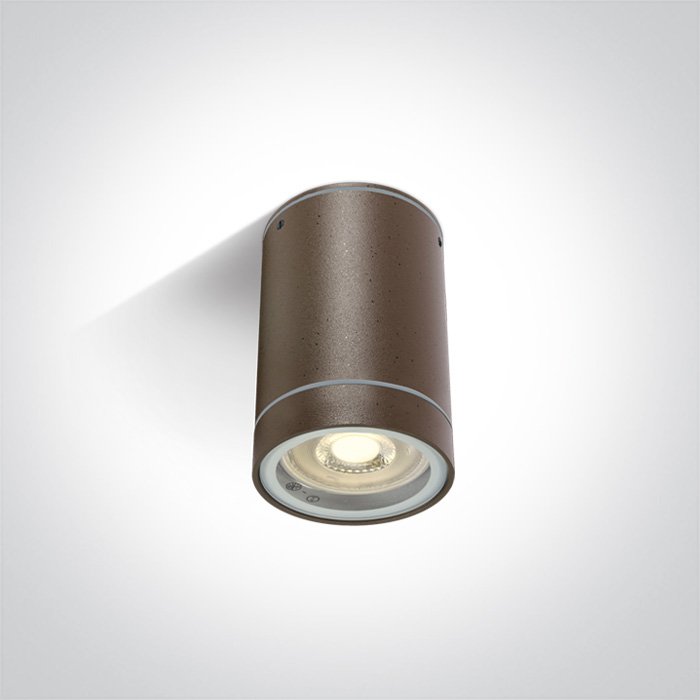 67130C/BR RUST BROWN CYLINDER GU10 10W IP54 – obrázok 1