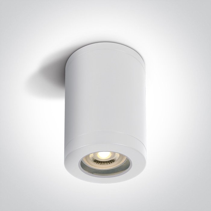 67142A/W WHITE CYLINDER GU10 6W IP65 – obrázok 1