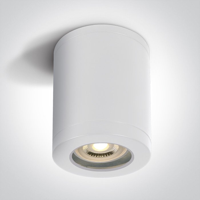 67142B/W WHITE CYLINDER GU10 10W IP65 – obrázok 1