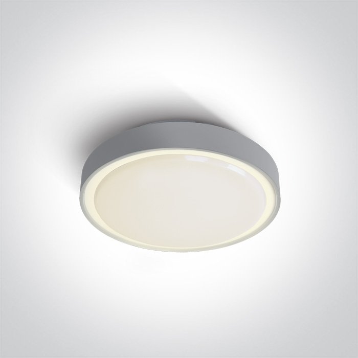 67280N/G/W GREY PLAFO 16W WW IP65 230V – obrázok 1