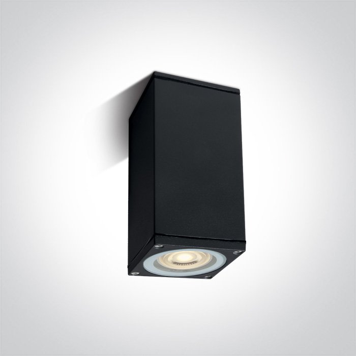 67426D/B BLACK CEILING GU10 10W IP54 100-240V – obrázok 1