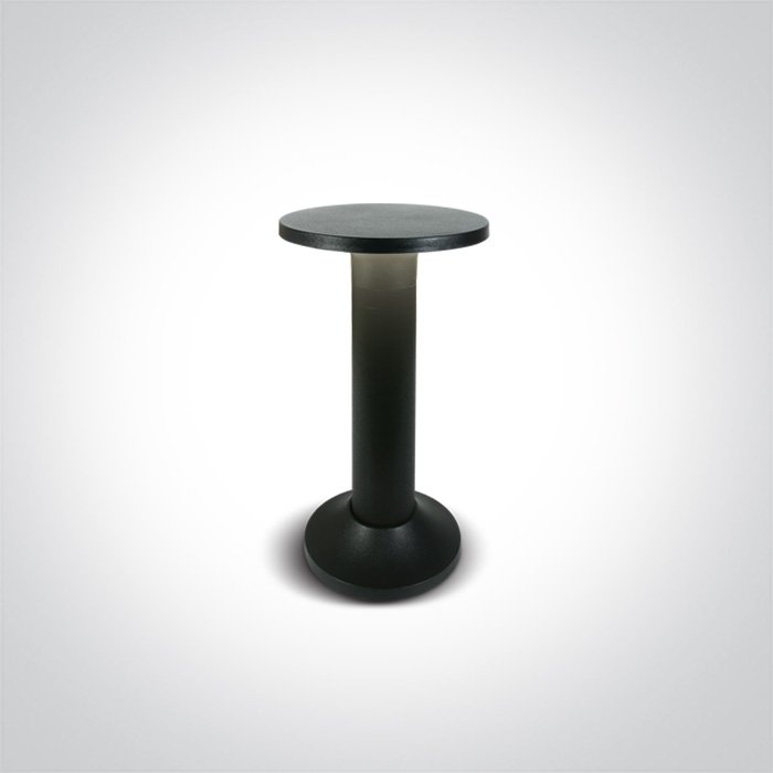 67490/B/W BLACK 6,5W WW IP54 30cm BOLLARD 230V – obrázok 1