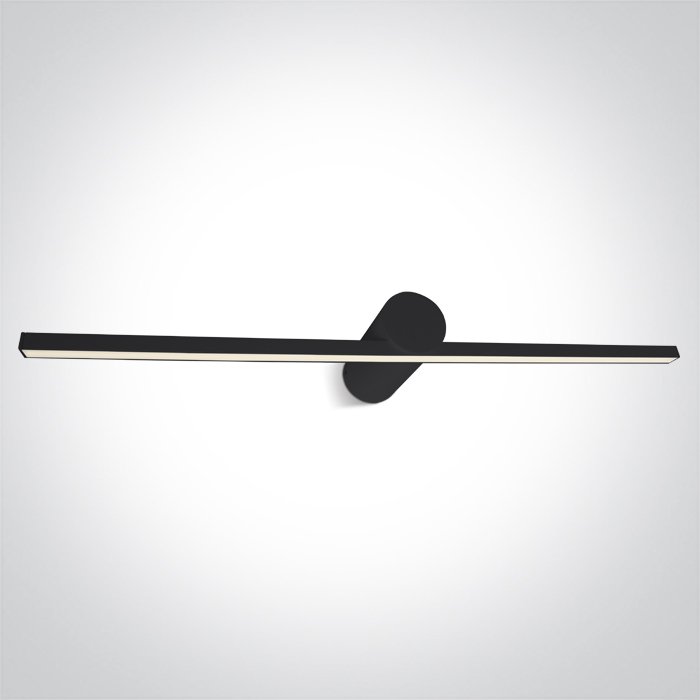 38114N/B/V BLACK BATHROOM / WALL LIGHT 14W CCTV IP44 230V – obrázok 1