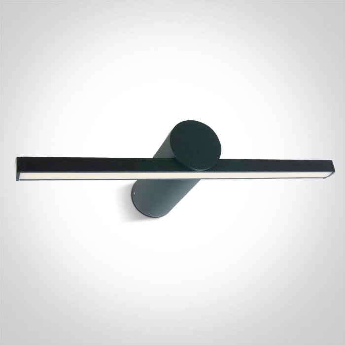38108N/B/V BLACK BATHROOM / WALL LIGHT 8W CCTV IP44 230V – obrázok 1