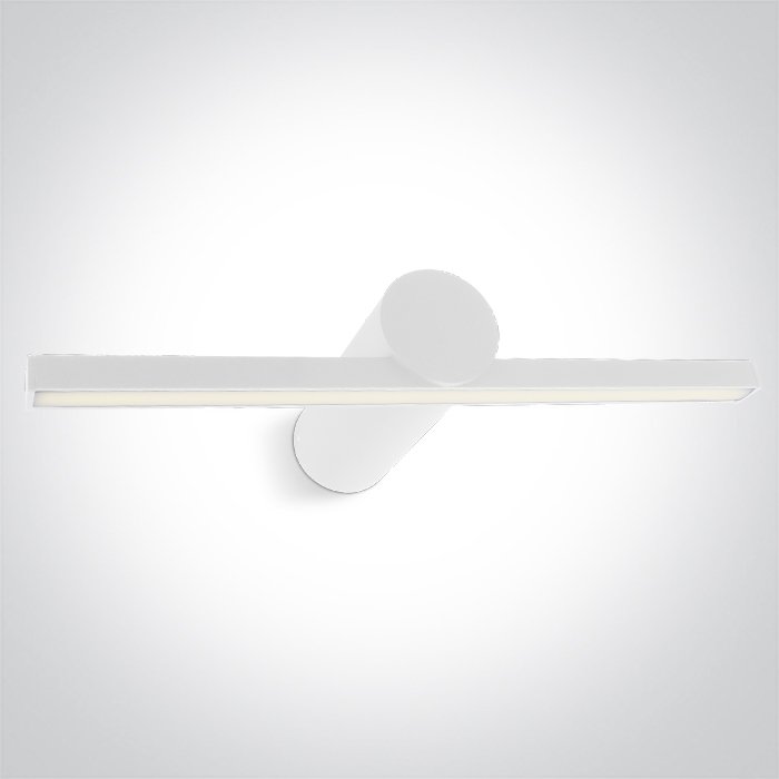 38108N/W/V WHITE BATHROOM / WALL LIGHT 8W CCTV IP44 230V – obrázok 1