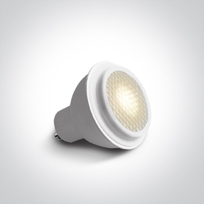 7306CHG/W/W WHITE COB 6W WW GU10 HONEYCOMB 60deg 230V – obrázok 1