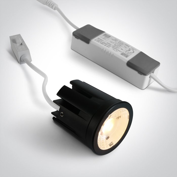 7307MA/B/V BLACK 7W CCTV IP20 36deg MR16 230V – obrázok 1