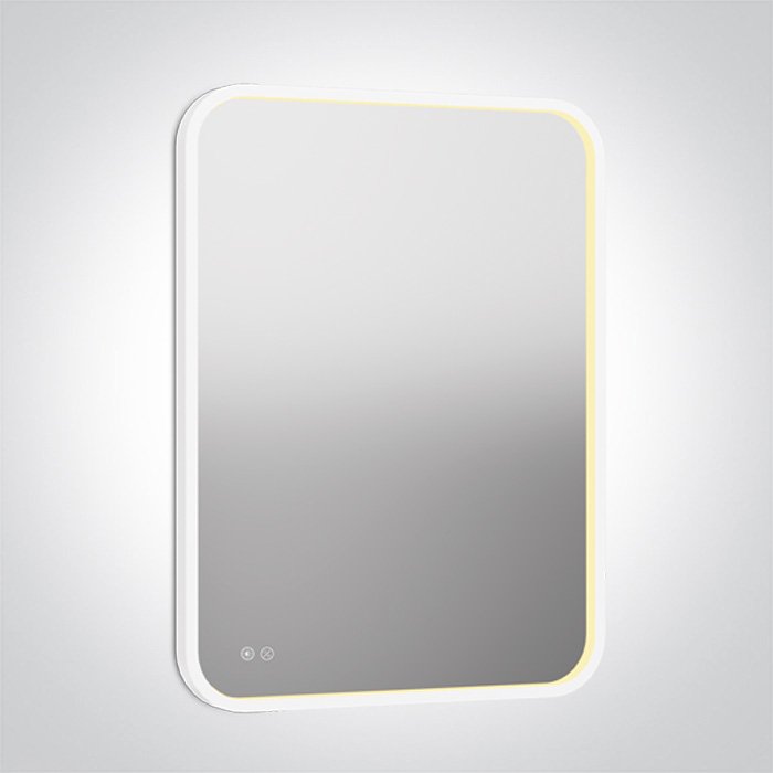 60208D/W/V WHITE RECTANGULAR MIRROR 20W CCTV IP44 230V DIMMABLE – obrázok 1