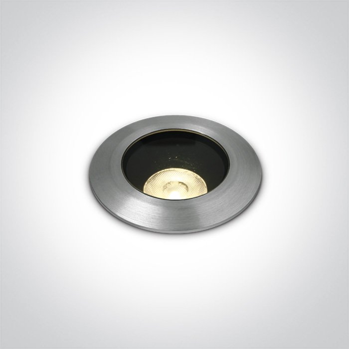 69056B/W ALUMINIUM IP67 INGROUND COB 7W WW 24V DC DIMMABLE DARK LIGHT – obrázok 1