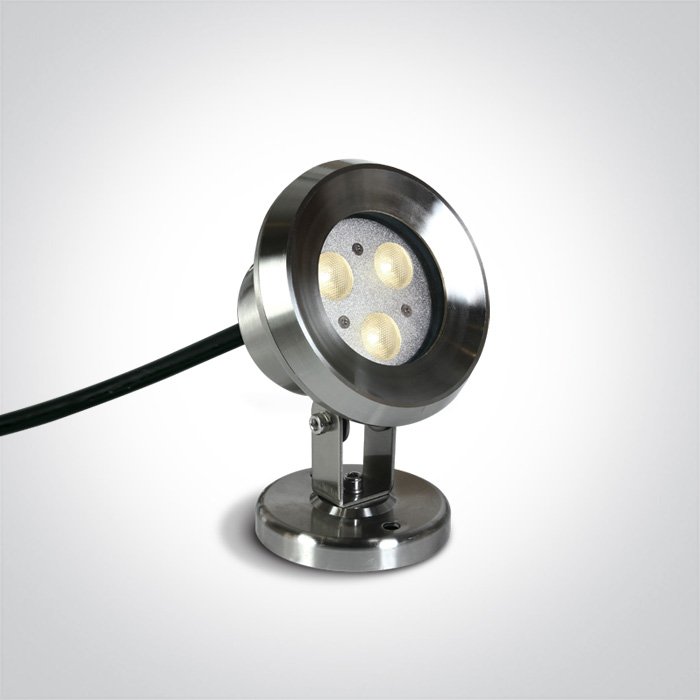 69064A/W 3X1W LED WW SS316 IP68 ADJUSTABLE UNDERWATER 24V – obrázok 1