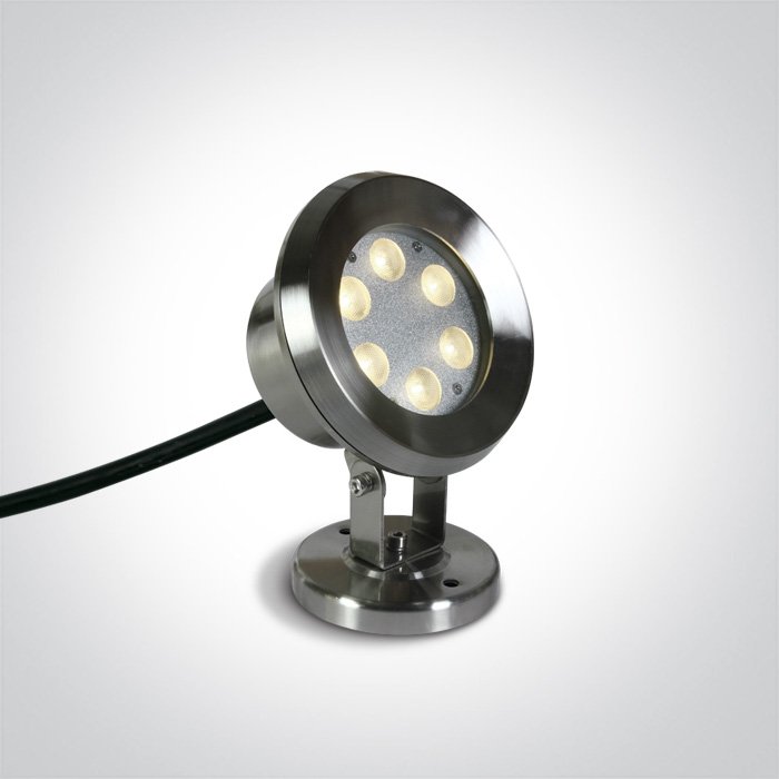 69064B/W 6X1W WW SS316 IP68 ADJUSTABLE UNDERWATER LED 24V – obrázok 1