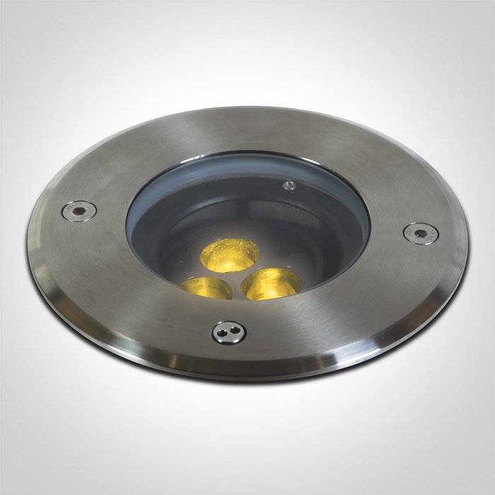 69074A/W SS316L IP67 INGROUND ADJUSTABLE 3x1,5W WW 230V DARK LIGHT – obrázok 1