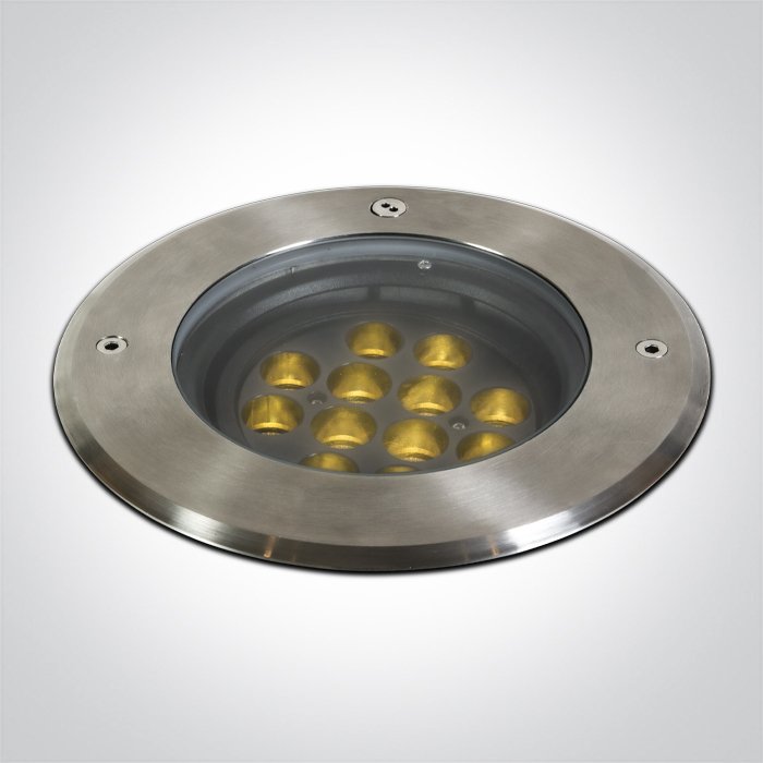 69074C/W SS316L IP67 INGROUND ADJUSTABLE 12x1,5W WW 36deg 230V DARK LIGHT – obrázok 1