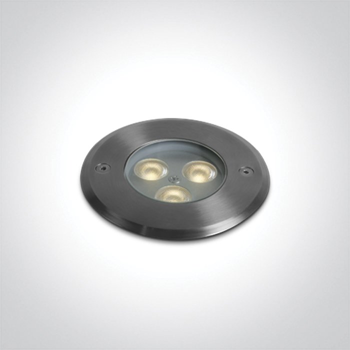69076A/W SS316L IP67 INGROUND 3x1W WW 24V DC LOW DEPTH DIMMABLE – obrázok 1