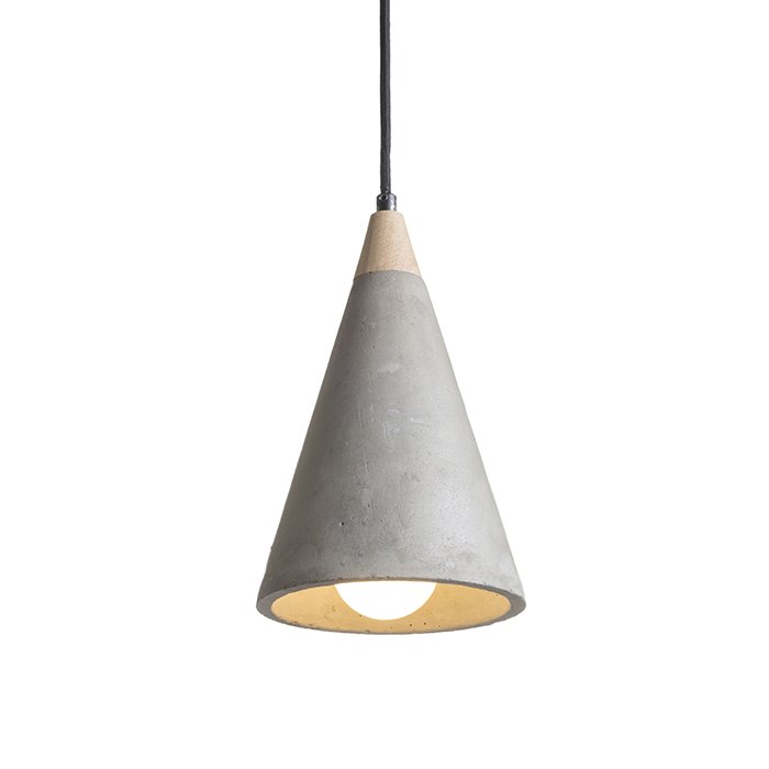 RENDL HEIDI závesná betón/drevo 230V LED E27 11W – obrázok 1