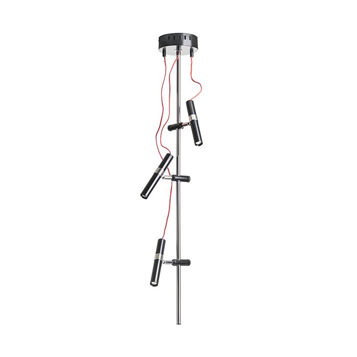 RENDL VIPER III stropná čierna chróm 230V LED 3x3W 60° 3000K – obrázok 1