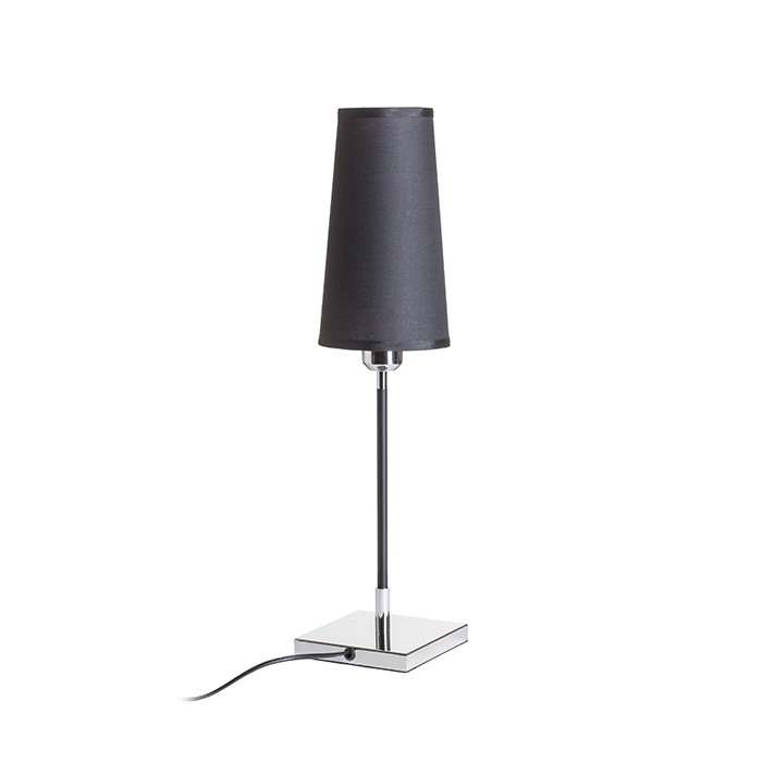 RENDL LULU stolná čierna chróm 230V LED E27 8W – obrázok 1