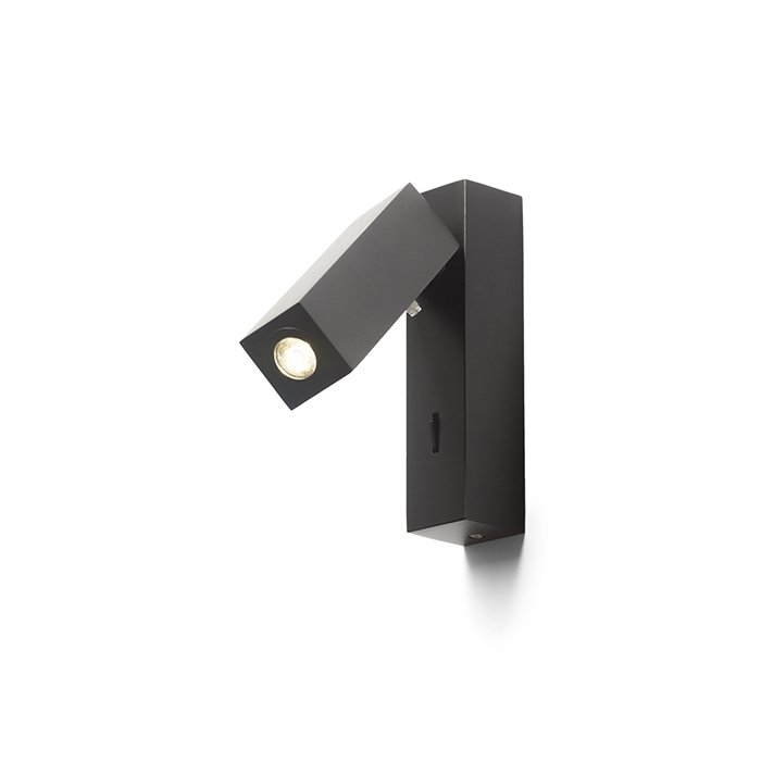 RENDL FADO I nástenná čierna 230V LED 3W 45° 4000K – obrázok 1