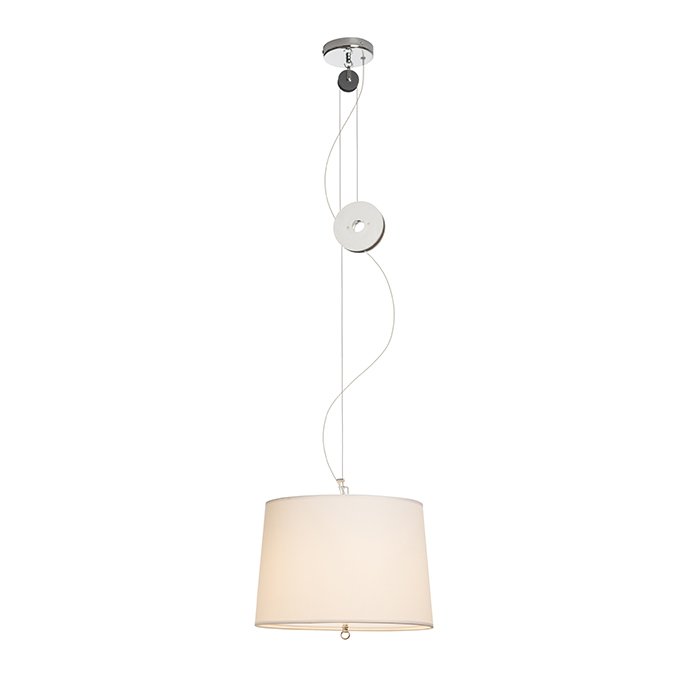 RENDL LEVITA závesná sťahovacia biela chróm 230V LED E27 15W – obrázok 1