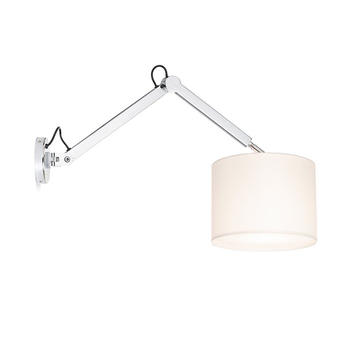 RENDL MADISON W nástenná biela chróm 230V LED E27 15W – obrázok 1