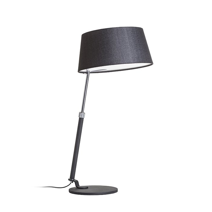 RENDL RITZY stolná čierna chróm 230V LED E27 15W – obrázok 1