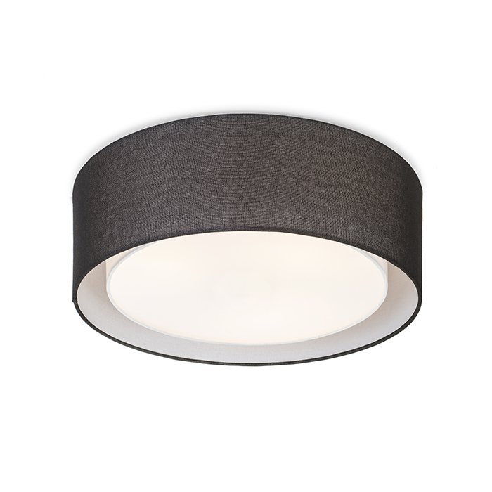 RENDL OTIS 50 stropná čierna/biela 230V LED E27 3x15W – obrázok 1