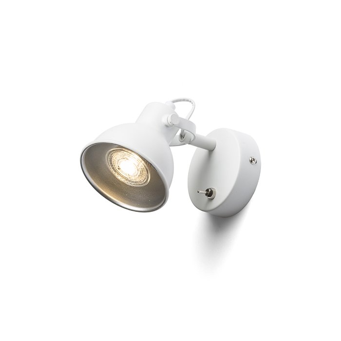 RENDL ROSITA I nástenná biela/striebornosivá 230V LED GU10 9W – obrázok 1