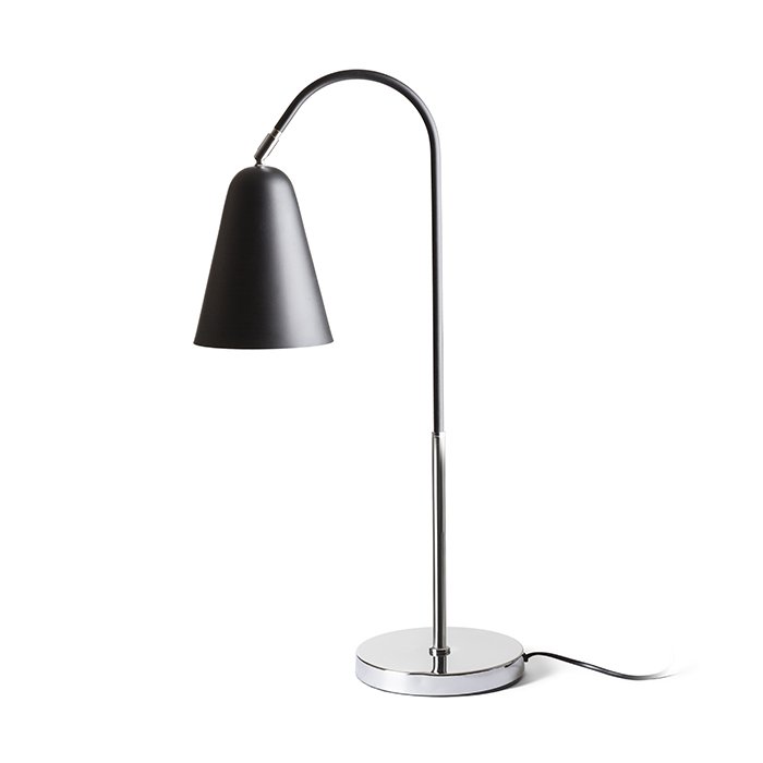 RENDL GARBO stolná čierna chróm 230V LED E27 15W – obrázok 1
