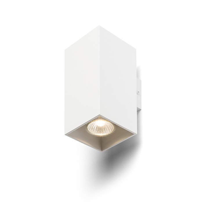 RENDL AGATE II nástenná matná biela 230V LED GU10 2x7W – obrázok 1