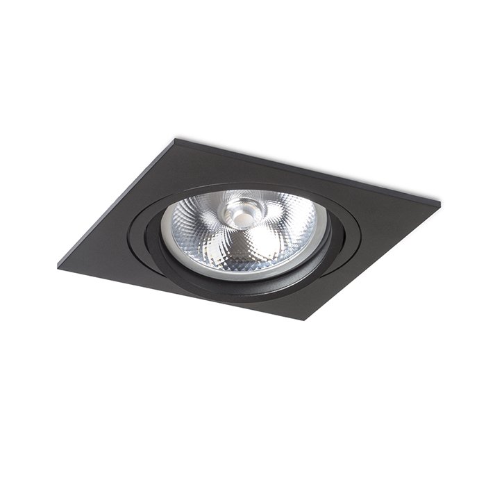 RENDL PASADENA G53 SQ I čierna 230V LED G53 15W – obrázok 1
